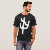 サボテン – 白 Tシャツ (正面フル)