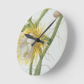 サボテン： Cereus, Trew's Plantae Selectae' 175 ラウンド壁時計 (傾斜)