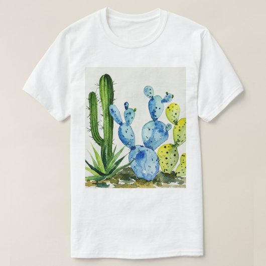 サボテン Tシャツ (デザイン正面)