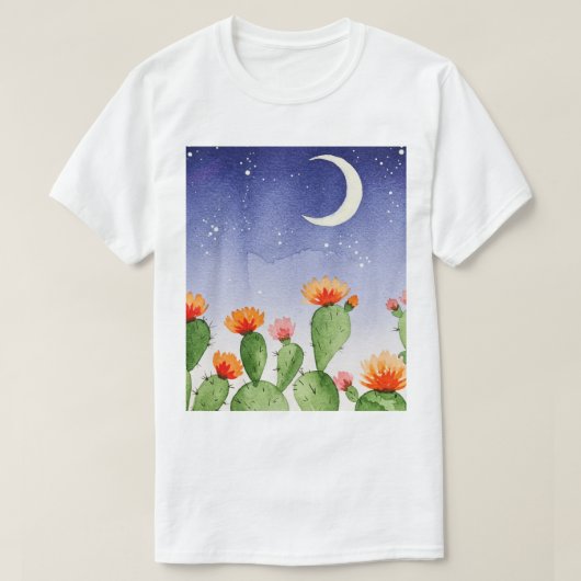 サボテン Tシャツ (デザイン正面)
