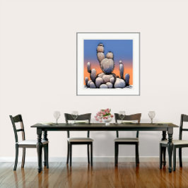 サボテンIIアートプリント ポスター