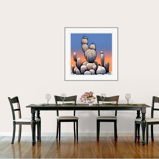 サボテンIIアートプリント ポスター