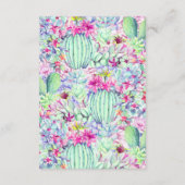 サボテンLantern Fiesta結婚のエンクロージャカード エンクロージャーカード (裏面)