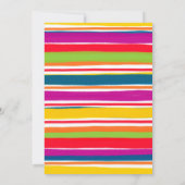 サボテンNo Time To Siesta 1st Birthday Girl 招待状 (裏面)