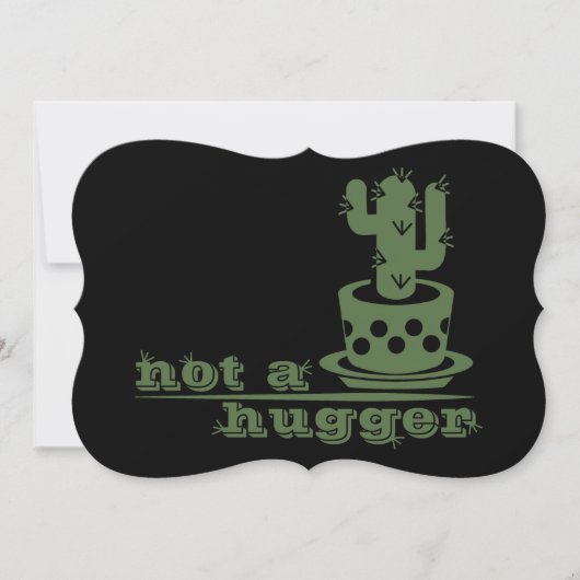 サボテンNot a huggerサボテンおもしろいことわざ (正面)