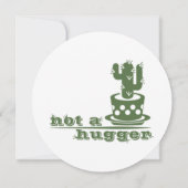 サボテンNot a huggerサボテンおもしろいことわざ (裏面)