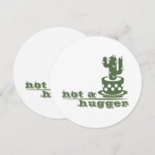 サボテンNot a huggerサボテンおもしろいことわざ (正面/裏面)