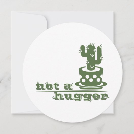 サボテンNot a huggerサボテンおもしろいことわざ (正面)