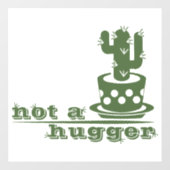 サボテンNot a huggerサボテンおもしろいことわざ ウィンドウサイン (シート)