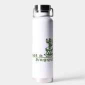 サボテンNot a huggerサボテンおもしろいことわざ ウォーターボトル (背面)
