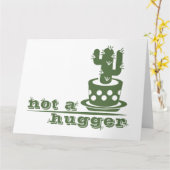 サボテンNot a huggerサボテンおもしろいことわざ カード (黄色い花)