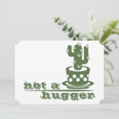 サボテンNot a huggerサボテンおもしろいことわざ サンキューカード (スタンド正面)