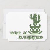 サボテンNot a huggerサボテンおもしろいことわざ サンキューカード (正面)