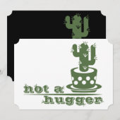 サボテンNot a huggerサボテンおもしろいことわざ サンキューカード (正面/裏面)