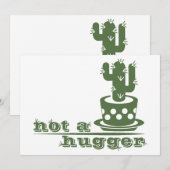 サボテンNot a huggerサボテンおもしろいことわざ シーズンカード (正面/裏面)