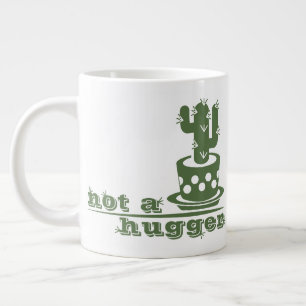サボテンNot a huggerサボテンおもしろいことわざ ジャンボコーヒーマグカップ