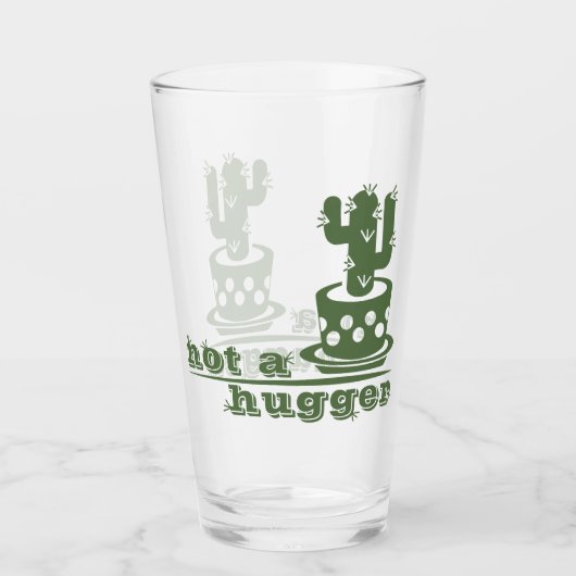 サボテンNot a huggerサボテンおもしろいことわざ タンブラーグラス (正面)