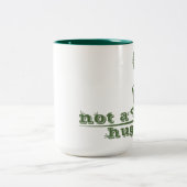 サボテンNot a huggerサボテンおもしろいことわざ ツートーンマグカップ (中央)