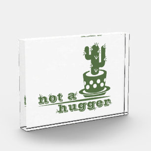 サボテンNot a huggerサボテンおもしろいことわざ フォトブロック