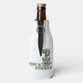 サボテンNot a huggerサボテンおもしろいことわざ ボトルクーラー (ボトル裏面)