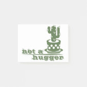 サボテンNot a huggerサボテンおもしろいことわざ ポストイット (正面)