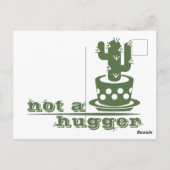 サボテンNot a huggerサボテンおもしろいことわざ ポストカード (裏面)