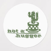 サボテンNot a huggerサボテンおもしろいことわざ ラベル (デザイン1)