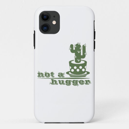 サボテンNot a huggerサボテンおもしろいことわざ Case-Mate iPhoneケース (裏面)