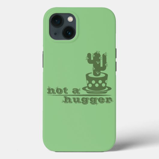 サボテンNot a huggerサボテンおもしろいことわざ Case-Mate iPhoneケース (裏面)