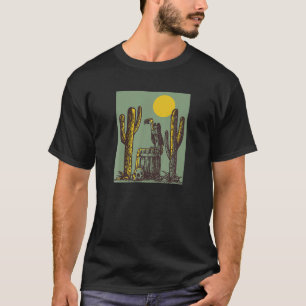 サボテンTシャツメンズヴィンテージデザートカッティシャツ Tシャツ