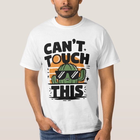 サボテンTシャツ「触るなよ」 Tシャツ (正面)