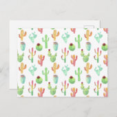 サボパステル水のカラーパターン ポストカード (正面/裏面)