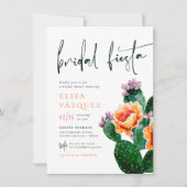 サボフラワーズはっきりしたフカラフルィエスタブライダルシャワー 招待状 (正面)