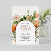 サボホブライダルシャワー 箔招待状 (立ち正面)