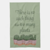 サボマおもしろいムハウスプラントグリーンキッチンタオル キッチンタオル (縦)