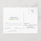 サボメ素朴キシカンディング出欠 インビテーションポストカード (裏面)