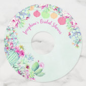 サボランタンサキュリンスブライダルシャワー ワイングラスタグ (正面)