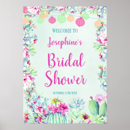 サボランタンフィエスタスキュリカンスブライダルシャワー ポスター