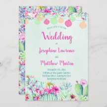 サボランタンフィエスタ結婚式招待状