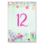 サボランタンフェスタ多肉料理テーブル番号 テーブルナンバー (裏面)