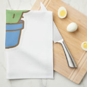 サボリお洒落ス キッチンタオル (四つ折り)