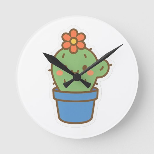 サボリお洒落ス ラウンド壁時計 (正面)