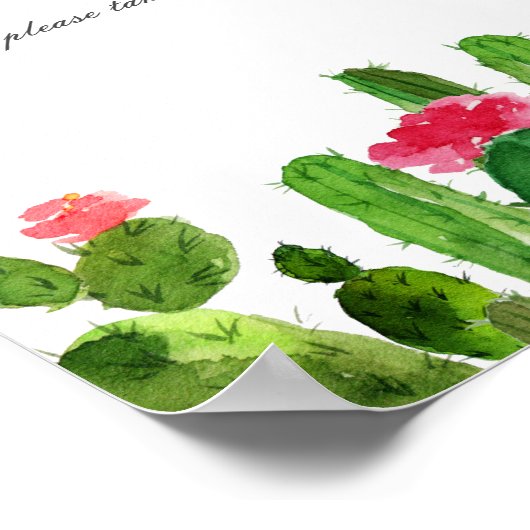 サボリエレガントス庭園の結婚式表の記号を優先 ポスター (角)