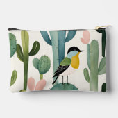 サボリカラフルの上の砂漠の鳥 アクセサリーポーチ (裏面)