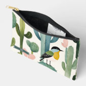 サボリカラフルの上の砂漠の鳥 アクセサリーポーチ (見開き)