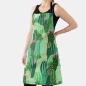 サボリカラフルスシームレスパターンイラストレーション エプロン (インサイチュ)