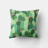 サボリカラフルスシームレスパターンイラストレーション クッション (裏面)