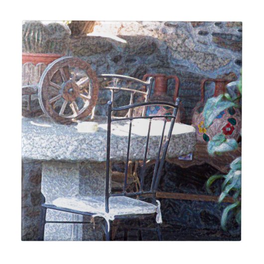 サボリスペインのススチルライフ タイル (正面)