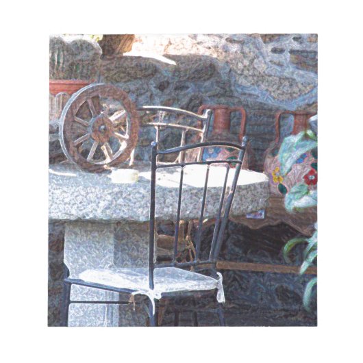 サボリスペインのススチルライフ ノートパッド (正面)