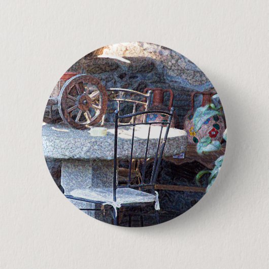 サボリスペインのススチルライフ 缶バッジ (正面)